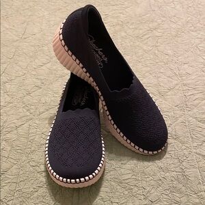 Skechers Blue Flats Slip-On Loafers